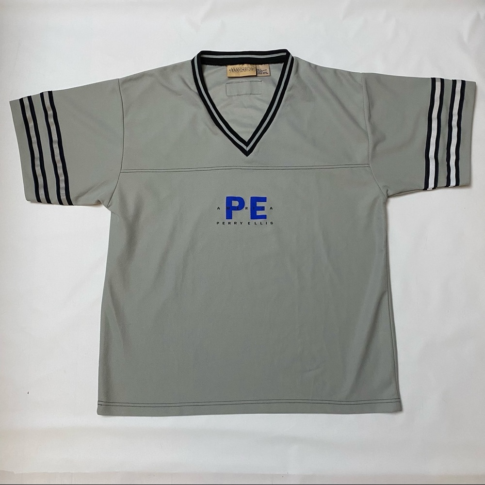 Vintage Perry Ellis Jersey - size L - shirt Y2K - hi vis - reflective